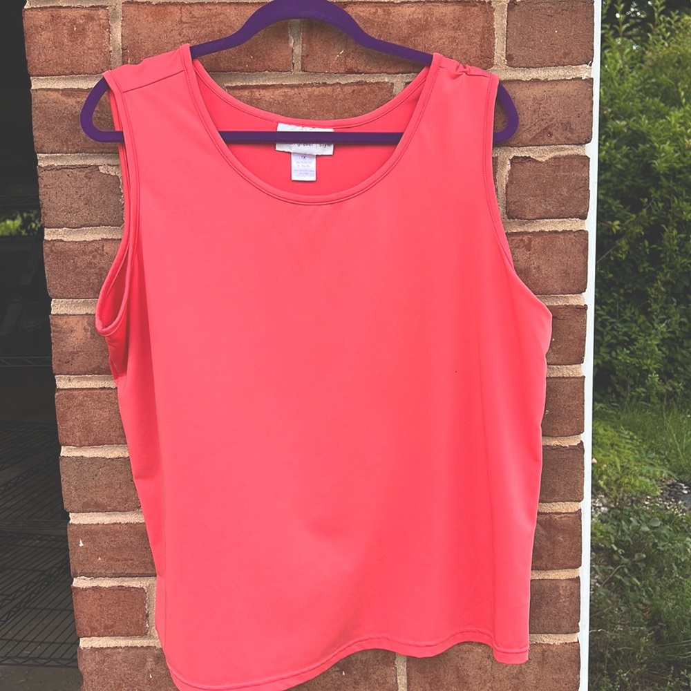 Coral Pink Business Casual Tank Top size 1x